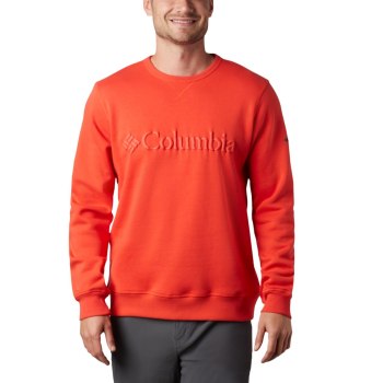 Columbia Muške Majice S Kapuljačom - Logo Fleece Crew Kaki Boja | JRTF-48751